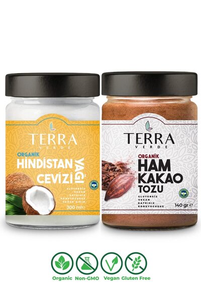 Monarda Organik Hindistan Cevizi Yağı Soğuk Sıkım 300Ml Organik Ham Kakao Toz...