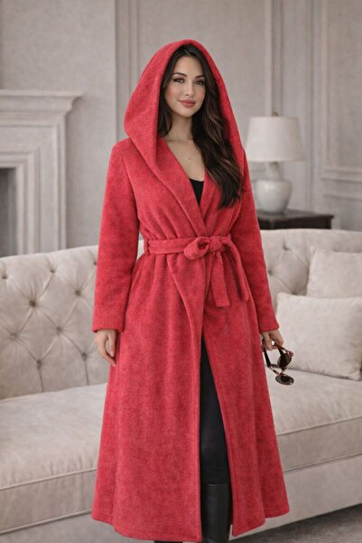 KaraAS Women's Coat Kaşe Hooded