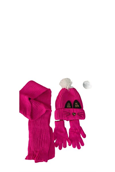 Ervo Reklam Scarf, Beanie, Gloves, 3-Piece Set, Beanie with Fleece Inside