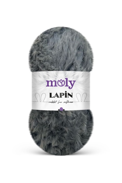 Moly Lapin Tavşan Tüyü Dokulu Peluş Örgü İpi 100gr - [Color No: S7]