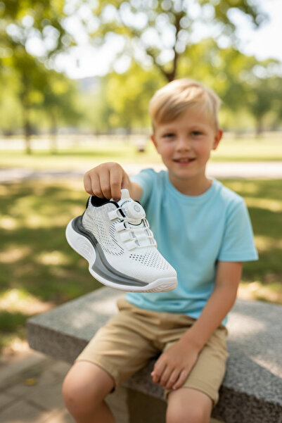 JOJO KIDS Boys' Sneakers with Automatic Lacing Mechanism, Fully Breathable an...