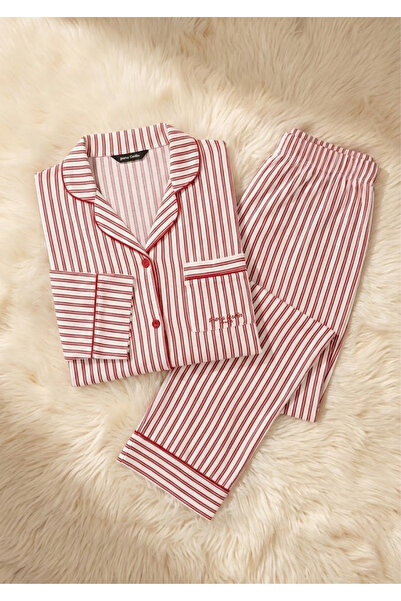 Pierre Cardin Women's Long Sleeve 50% Cotton 50% Modal Pajama Set - Breathabl...