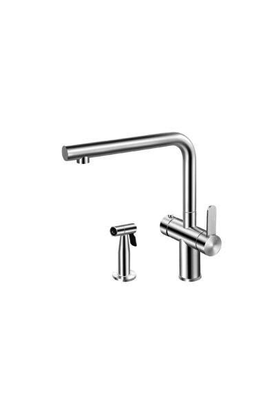 Crauf لوكسو 4045 صنبور مطبخ حلزوني من الفولاذ