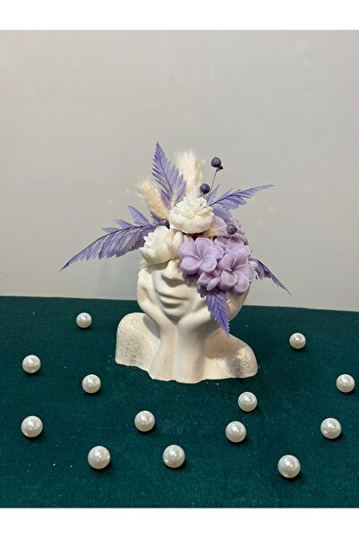 AS HOME STYLE Aranjament MUSE Artizanal din Ceară Naturală (Palmier & Soia)