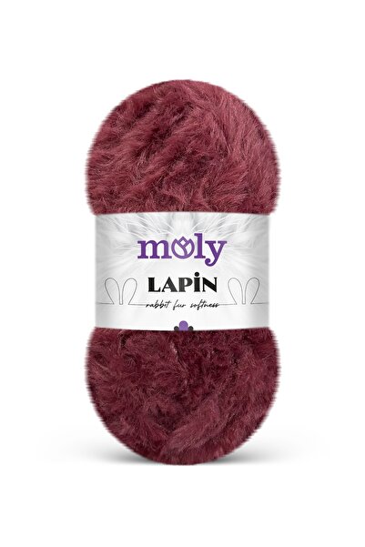 Moly Lapin Tavşan Tüyü Dokulu Peluş Örgü İpi 100gr - [Color No: S34]