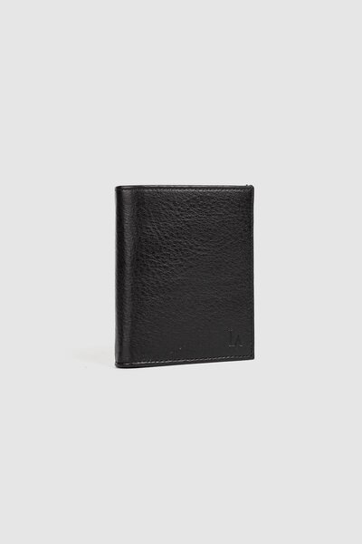 Store محفظة رجالية من الجلد الطبيعي مع حماية RFID وحجرة للعملات المعدنية