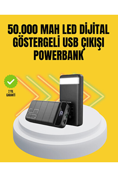 Genel Markalar Profesyonel 50.000 Mah – Aynı Anda Birden Fazla Cihaz Şarj Ede...