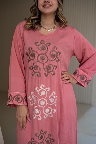PRIDE Elegant linen jalabiya with delicate details and a comfortable fit SM-60