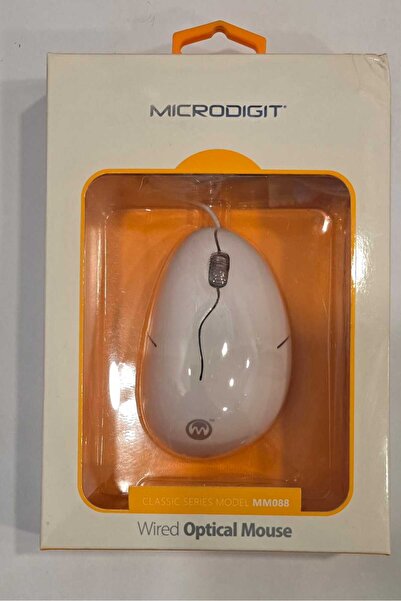 advisor Microdigit Wired Optical Mouse, White