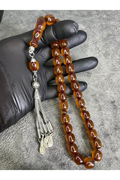 Mos Tespih Large Size High End Collectable Clamping Amber Prayer Beads