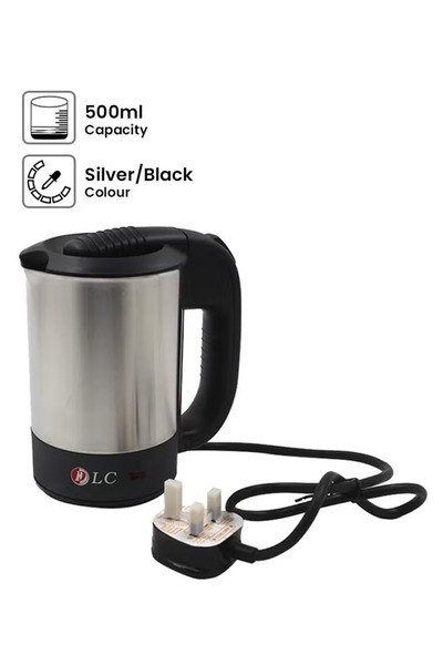 DLC Countertop Electric Kettle 500ml 500 ml DlC-HT1150 Silver/Black
