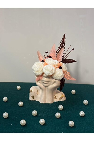 AS HOME STYLE Aranjament MUSE Artizanal din Ceară Naturală (Palmier & Soia)