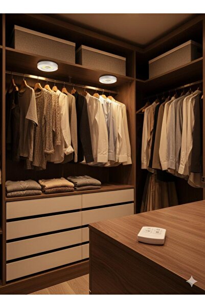 GenelTedarik Led Işık Kumandalı Led Işık Dolap İçi aydınlatma Yapışkanlı Led ...