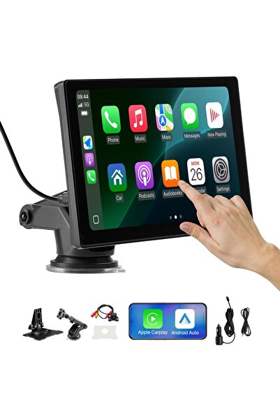 VEVOR Σύστημα πλοήγησης αυτοκινήτου 9 ιντσών με Apple CarPlay & Android Auto,...