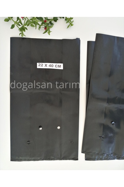 Ekodoğa Fide Poşeti 22x40 Cm 20 Adet Fide Torbası Fidan Poşeti Fidan Torbası