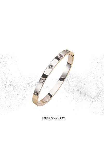 NO BRAND Zallmorra Classic Shine Bracelet with Crystals - Silver