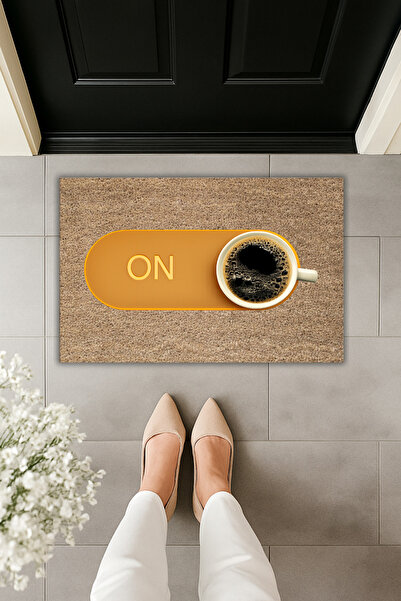 Dormot Modern Digital Printing Doormat - Coffee on Doormat - Front Door Mat