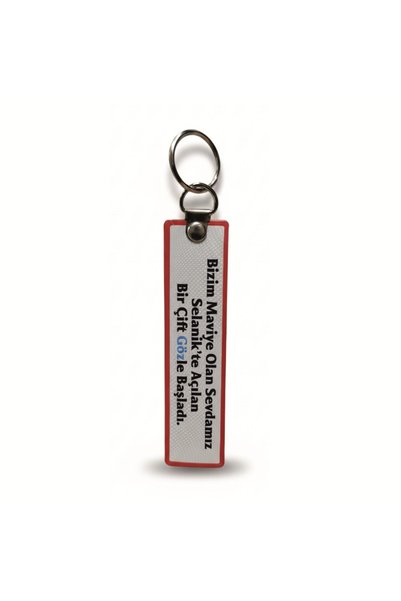Seyhan Askeri Malzeme Tpu Double-Sided Keychain - We Can Come Without a Notice on One Night