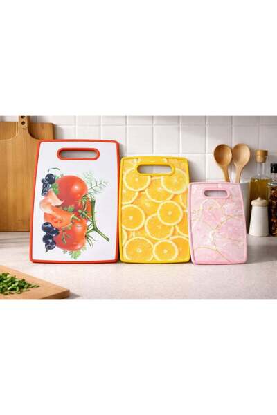 Roomlyne Romlin Triple Set for Cutting Vegetables and Fruits - Highly Durable...