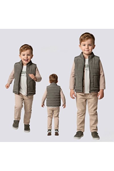 Linoş Kids Erkek Çocuk Alt Üst Bayramlık 4 Parça Takım Badi Gömlek Pantolon K...