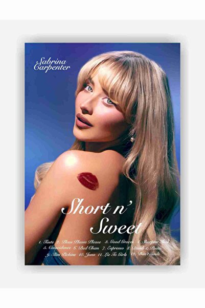 fırsatlar diyarı Sabrina Carpenter - Short n' Sweet Kağıt Poster - Çerçevesiz