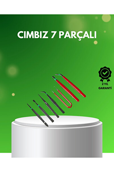 Epilons 7 Pieces Precision Steel Tweezers Set for Electronics and Watch Repai...