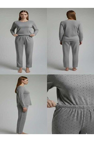 isiltikidsmoda Polka Dots Patterned Cotton Pajama Set - Soft Textured Homewear