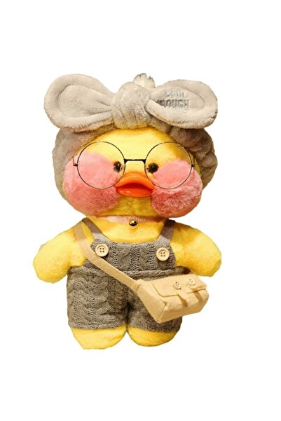 OEM Rățușcă de pluș cu pălărie bej, 30 cm, galbenă