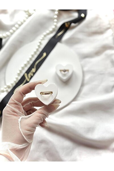 starhomehediyelik Kalpli Yüzük tutucu Söz&Nişan yüzük yükseltici ( 2 adet )