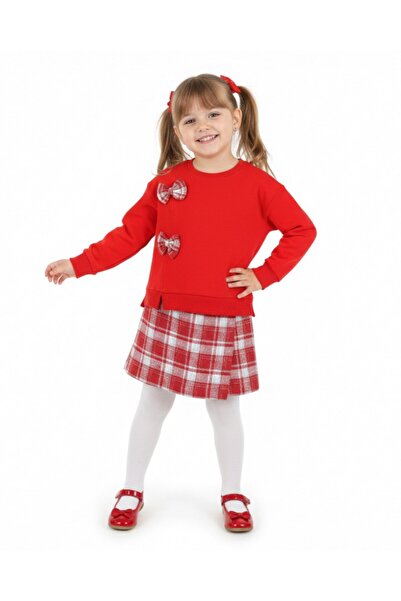 Ege Bebek Bluză cu detaliu de fundă pentru fetiță, cu vârsta de 5-6-7-8-9 ani...