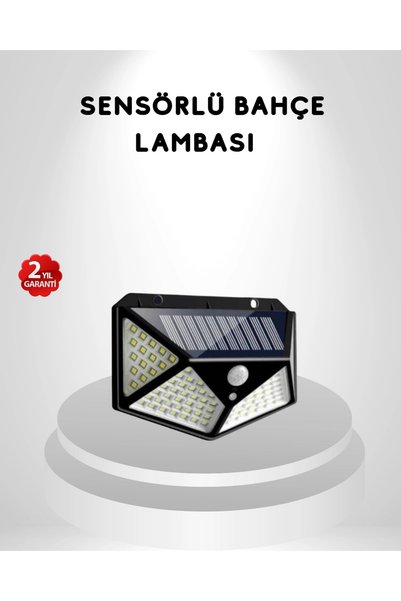 NW NessiWorld 100 مصباح LED يعمل بالطاقة الشمسية للحديقة - مع مستشعر PIR، إضا...