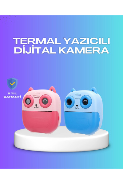 2.4 İnç Ekranlı Çocuk Fotoğraf Makinesi 6x Zoom Özellikli ZENVİA-4567