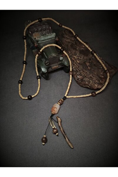 Takı By Erk EL EMEĞİ - DAMARLI VENGE AHŞAP BONCUKLU - ÇOKLU UÇLU - BOHEM -SAL...