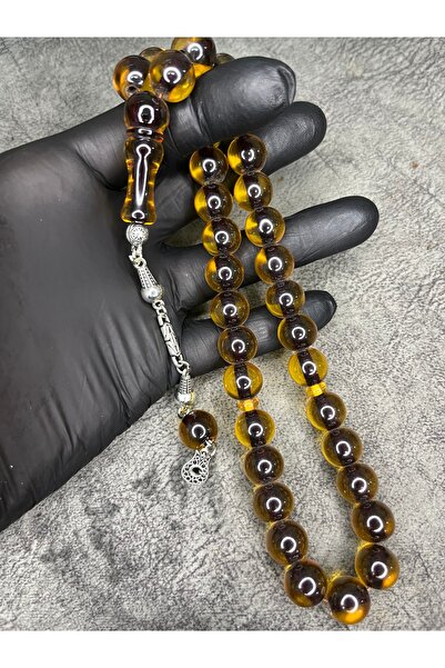 Mos Tespih Large Size Ottoman Similar High-End Clamping Amber Prayer Beads