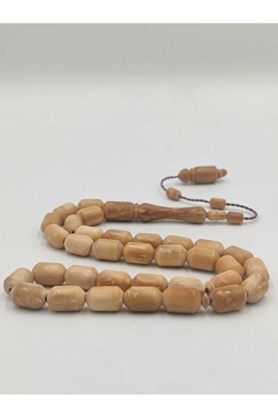 ALTUNTAŞ سبحة USTA من حجر الساري كوكا 8 * 12 مم بقطع كبسولي مع نظام تعليق