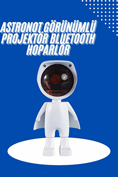 Epilons Astronot Işık Projektörü Gökkuşağı Projeksiyon Gece Lambası Hediyelik