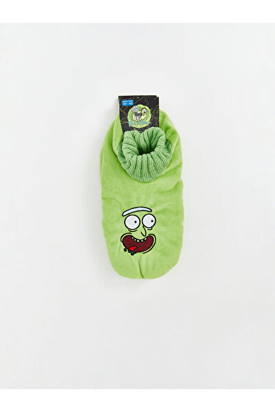 LC Waikiki Gülis Store'den Yeşil Rick And Morty Nakışlı Erkek Ev Çorabı