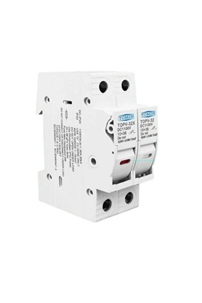 TOMZN Fuse base for photovoltaic panels, 1000VDC, 32A, 2P, 10x38mm, DIN rail ...