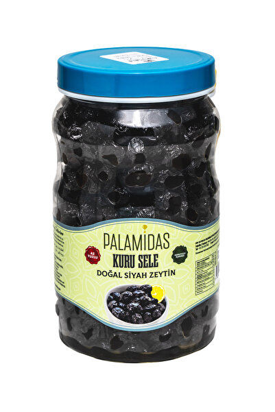 Palamidas Doğal Kuru Sele Siyah Zeytin 1000 gr - İri Boy Gemlik Tipi