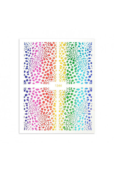 Pink Nails NAIL ART Stickers Animal Print Wraps