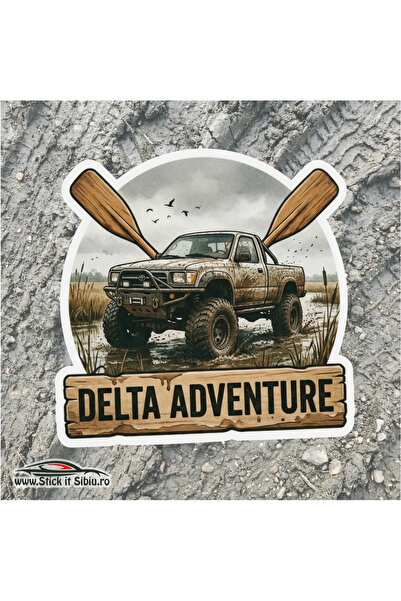 StickITsibiu 4x4 Delta Adventure Sticker – Offroad & Fishing 10x10 | Water Re...