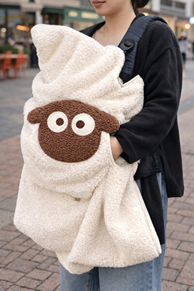 zabonti home Baby Carrier Cover Teddy White Color