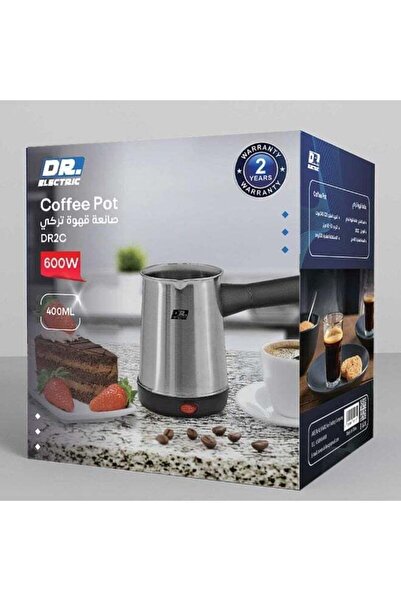 DR.ELECTRIC Dr. Electric Turkish Electric Coffee Maker, Stainless Steel, 400m...
