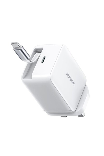 Joyroom JR-TCL06 - محول شاحن جداري سريع بتقنية GaN بقدرة 67 واط مع سلك قابل ل...