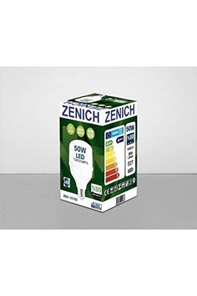 Zera Zenich LED Ampul 50W – Yüksek Işık Gücü, Enerji Tasarruflu Beyaz Işık