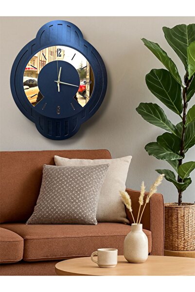 Nixar Desing Aura Ahşap Duvar Saati,Sessiz Akar Mekanizmalı,Ev Hediyesi Modern Tasarım Dekoratif Saat,Wall Clock
