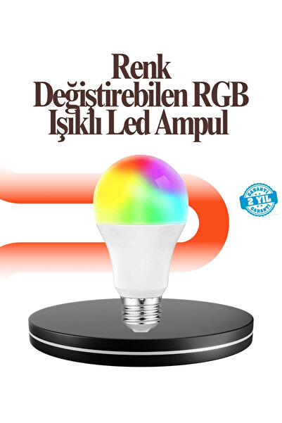 Epilons Renk Değiştiren Rgb Led Ampul 16 Renk Uzaktan Kumandalı 2025 Model Az...