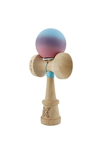LEIBOO Kendama, LEIBOO, Mâner din cauciuc, cupe mari, mix roz, 18 cm