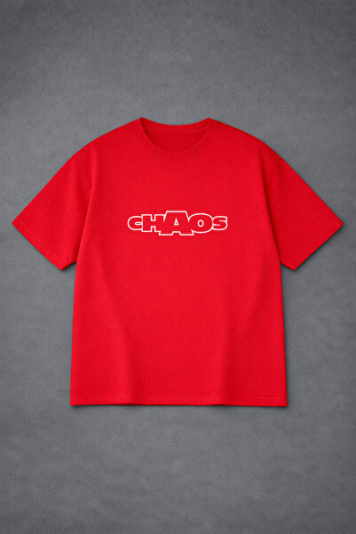 LORVEX T-Shirt Unisex Oversized Comfortable Fit Chaoss Printed Premium T-Shirt