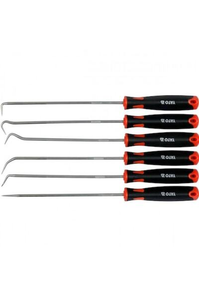 yato Set of 6 Hooks for Extracting Gaskets YT-08428, Chrome Vanadium